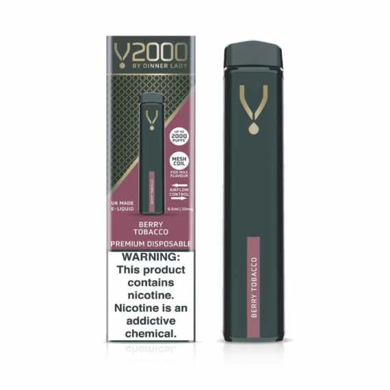 Dinner Lady V2000 Berry Tobacco Disposable Pod